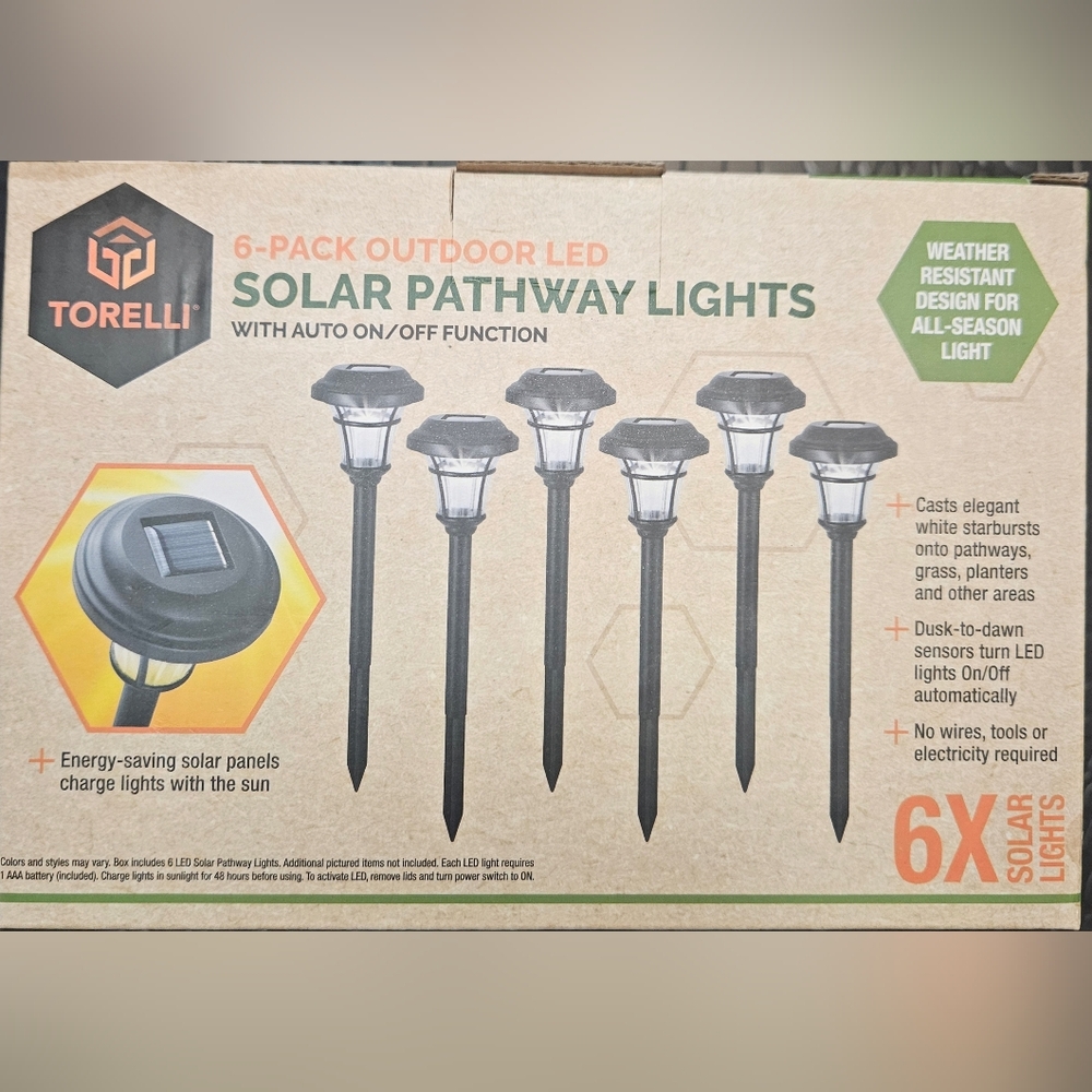 Torelli Solar Pathway Lights 6-Pack